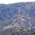 I spot an interesting feature: a little cabin, probably privately owned, on the other side of the canyon