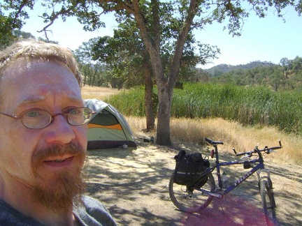 I've packed up the bike for a mountain-bike ride up to the top of Red Creek Road