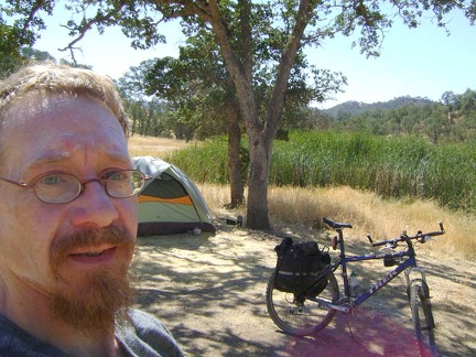 I've packed up the bike for a mountain-bike ride up to the top of Red Creek Road