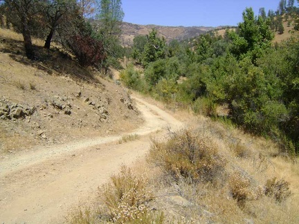 Orestimba Creek Road rises a bit above the canyon, which becomes rather narrow after a while