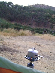  I'm boiling water for my backpacking meal tonight at dusk; usually I wait until after dark for some unknown reason