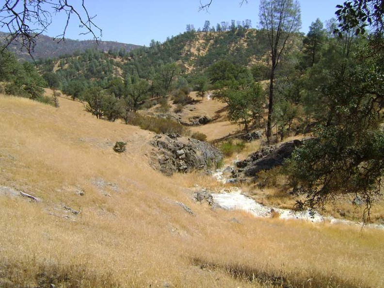 Rooster Comb Trail meanders through another open area and crosses a small dry creek