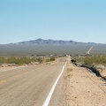 The village of Essex on historic Route 66 is that collection of buildings a mile or so ahead