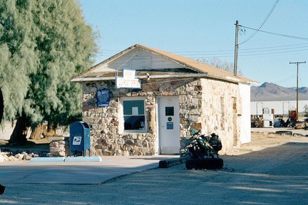 The Essex post office next to the abandoned café and gas station