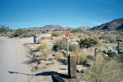 The water taps at Hole-in-the-Wall Campground are still functional this morning