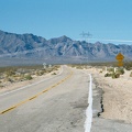 Looking northwest up Essex Road from the bottom of Black Canyon Road toward Mitchell Caverns and Providence Mountains