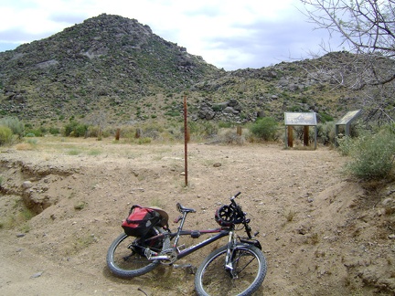 I park the bicycle where the spur road ends near Rock Springs and go for a walk