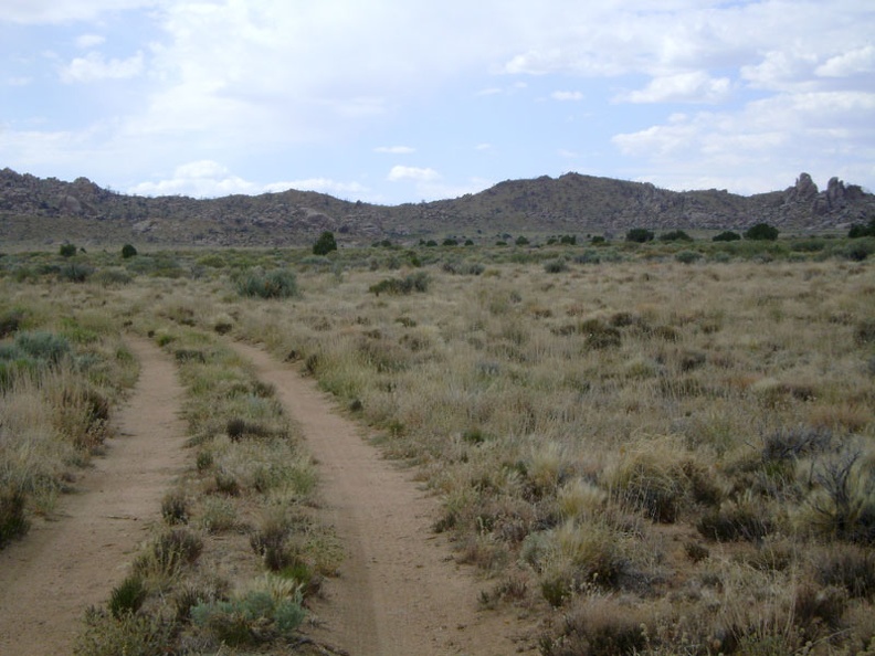 The road to Howe Spring, Mojave National Preserve, gets narrower