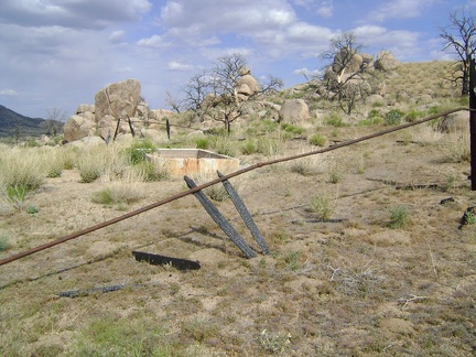 When I reach the old corral at Howe Spring, I realize that it's completely burned