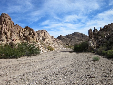 This hike is progressing slowly; I'm finally entering the mountain zone as I walk through this gateway