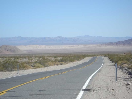 Dumont Dunes get closer as the descent continues