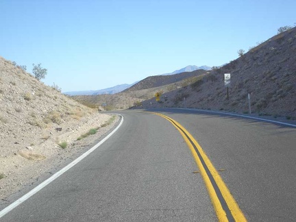 The descent into the Dumont Dunes valley is about to begin