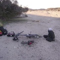I begin dismantling my rig and setting up camp