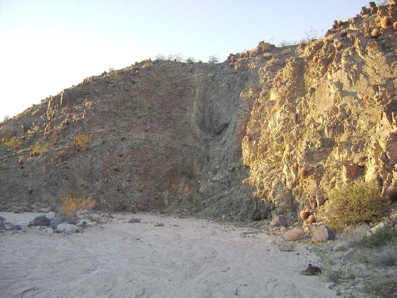 I continue walking up the Indian Springs wash in the glow of the setting sun