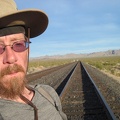 I cross the train tracks at Nipton for a short sunset hike (four miles round-trip) and enter Mojave National Preserve again
