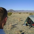 Enjoying the views down to Cowhole Moutain and Soda Lake, I ponder camping another night here at Devil's Playground