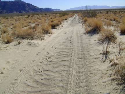 The bike all packed up, I begin the 5.5-mile trek down Old Kelso Road along the east side of Devil's Playground