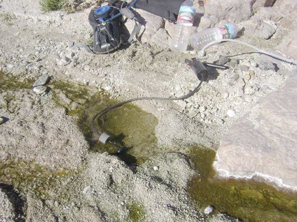 Pumping water at Indian Springs