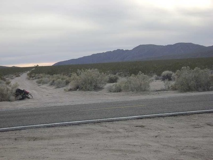 The start of Jackass Canyon Road