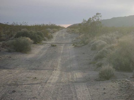 Small ruts on the uppermost part of Jackass Canyon Road