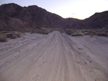 Hmmm...  it's extremely sandy on this part of Jackass Canyon Road