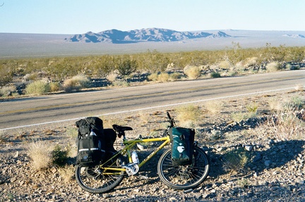 At Kelso Depot, I turn north on Kelso-Cima Road and ride 14.4 miles: more slow uphill, back up to 3800 feet