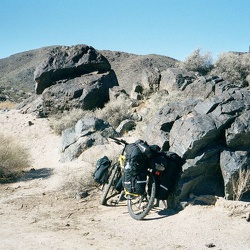 Day 2: Leaving Kelbaker Road campsite and riding to Mid Hills Campground, Mojave National Preserve