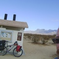 I cut over from the power-line road to Kelso Dunes Road and make a stop at the washroom near the dunes trail