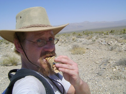 Break time!  A Clif bar, and more water, which is already rather warm