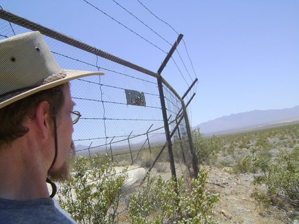 So, what in the desert is worth surrounding with barbed wire like this?