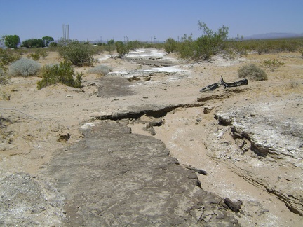 Close to Kelso Depot, I notice that Cornfield Spring Road crosses an old washed-out paved road