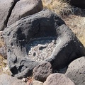 This rock in &quot;South Broadwell Wash&quot; collects water from time to time, making the local wildlife happy