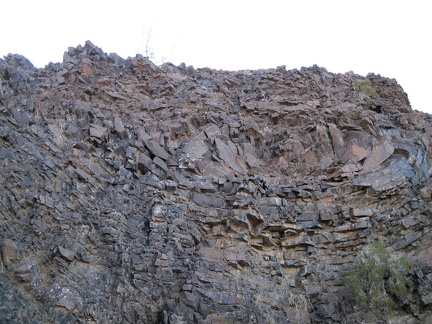 Curved layers of rock in &quot;South Broadwell Wash&quot;
