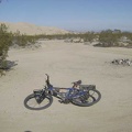 Near the Kelso Dunes trailhead, I pass an unoccupied roadside campsite