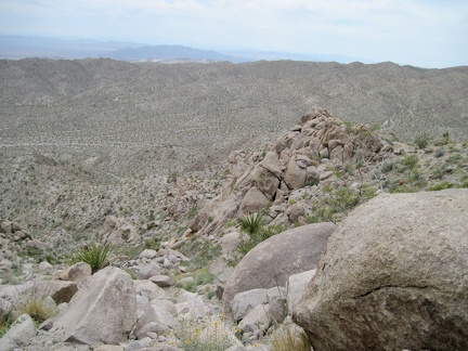 I've made it down to that next saddle well below the Kelso Peak ridge line, and it will all be easier from here