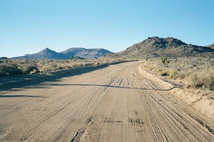 Taken east to west, Cedar Canyon Road is a slow route due to its occasional deep wash crossings, and ever-so-slight uphill