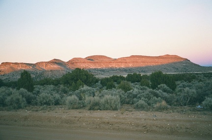 Sunset on Pinto Mountain, Mid Hills, Mojave National Preserve