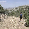 I start the walk back down the old road to my campsite at the bottom of Keystone Canyon