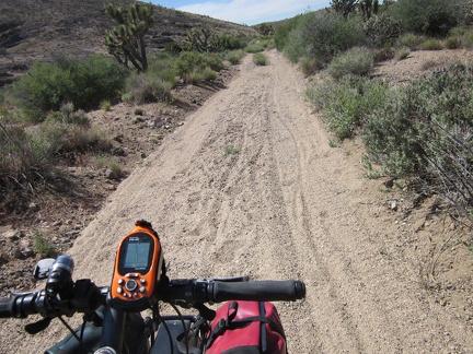 I hate packing up, but it went reasonably well, and now I begin the ride down Castle Peaks Road