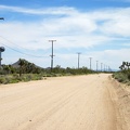 I know I'm getting close to the junction of Ivanpah Road and Cedar Canyon Road when I see power lines along the road