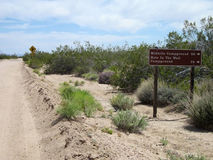 I've been riding Ivanpah Road for over two hours; I'll turn right onto Cedar Canyon Road just ahead