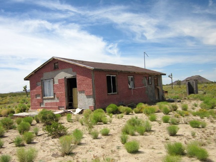 At first, I think the house has been vandalized, then I think maybe it's in the process of being demolished