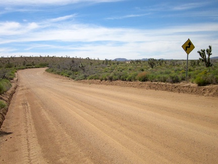 Long stretches of Cedar Canyon Road are perfectly straight, but there are some curves and even a few 90-degree corners