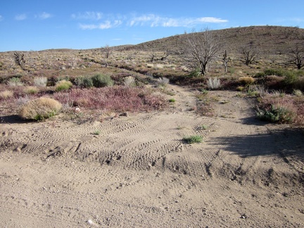 I reach my shortcut road that connects Cedar Canyon Road with Black Canyon Road