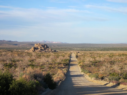 I check out the view behind me while walking the 10-ton bike up the little hill