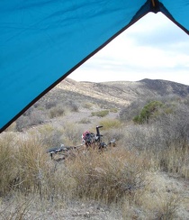 Nice view back down toward Greenwater Valley from the tent