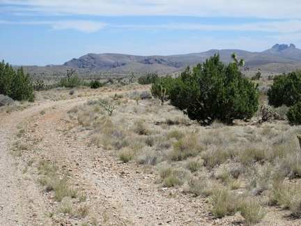 While walking down Mail Spring Road, I recall good memories of last year's hikes in the distant hills