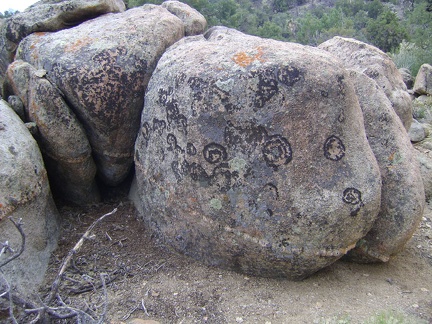 I pass some very interesting boulders above Live Oak Spring