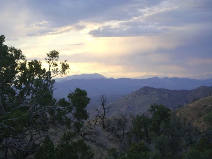 I take in my final sunset from Mid Hills campground toward the Clark Mountains the distance, where I hope to be in a few days