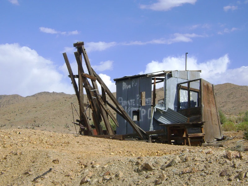 This structure near the Macedonia Canyon cabin was apparently the outhouse